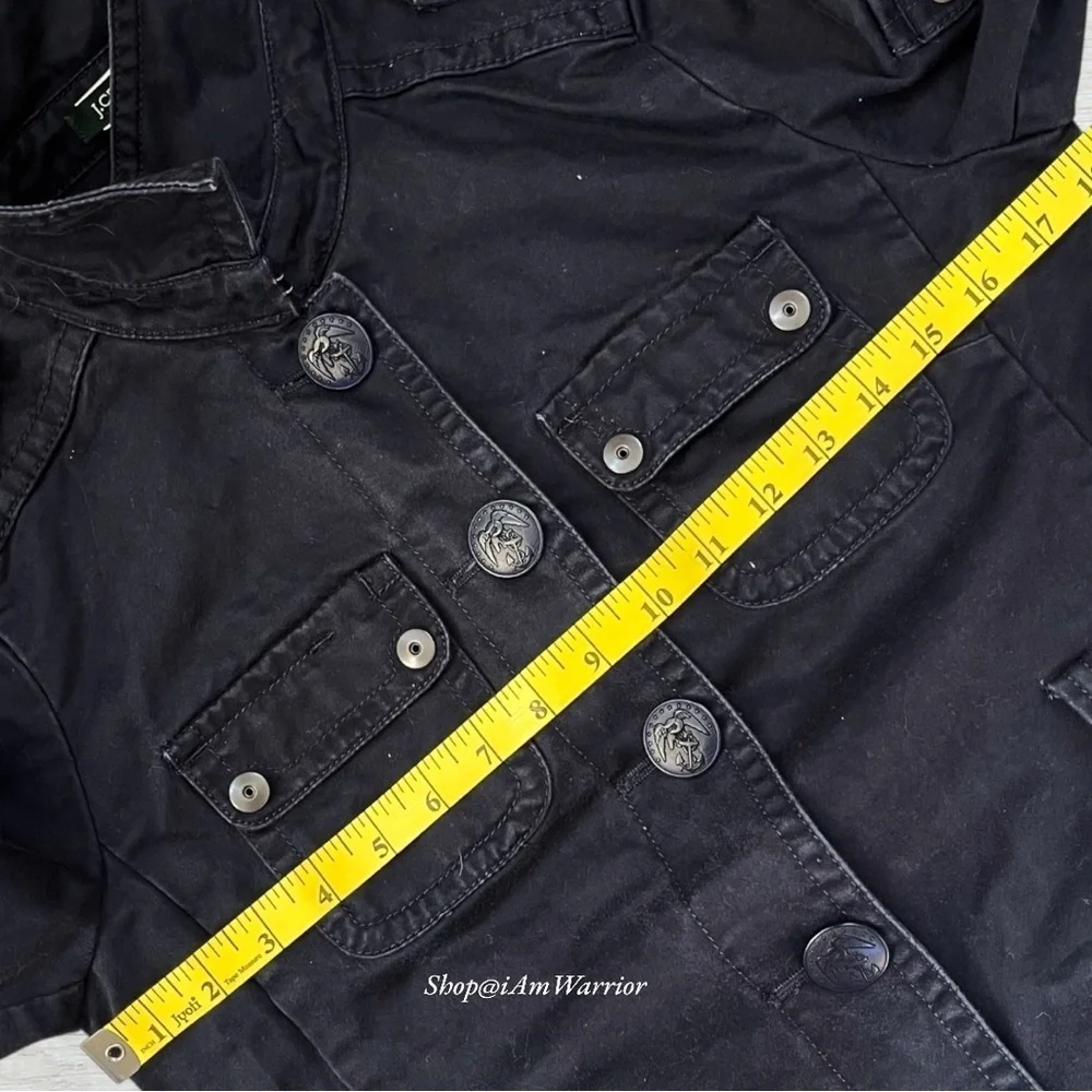 J. Crew rare vintage flap pocket navy cotton jacket with epaulets *iamwarrior